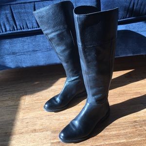 Franco Sarto Black Riding Boots Wide Calf 9.5